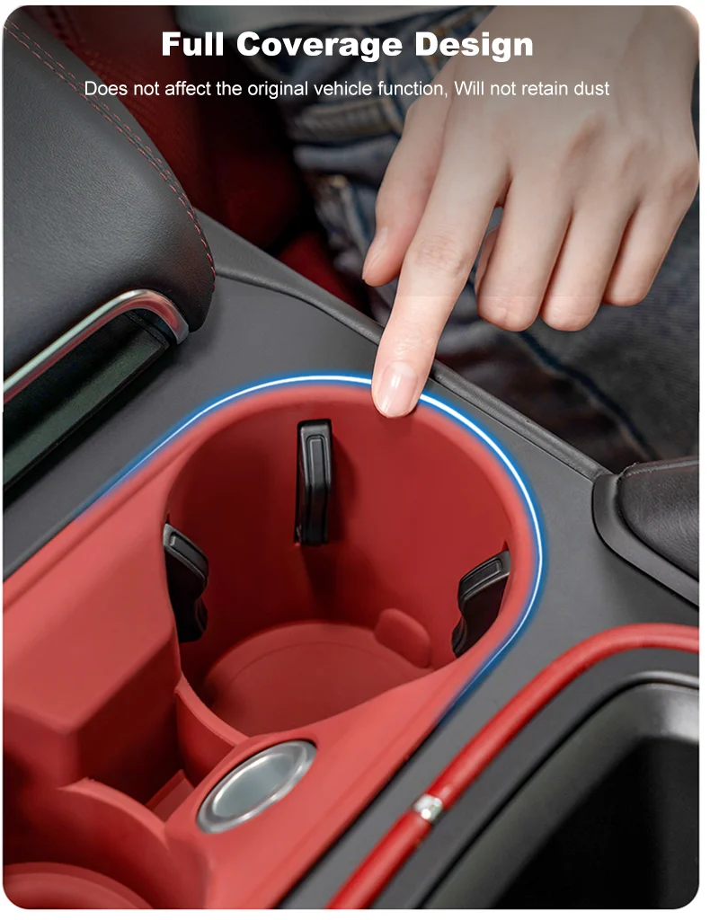 Silikon Auto Tasse Halter Für Porsche Cayenne Macan Center Konsole Flasche Halter Einsatz Anti Slip Trinken Organizer Auto Zubehör – Detail 8