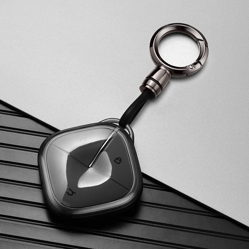 TPU Car Key Case Shell Soft Remote Cover Protector for SGMW Wuling BINGO Airev Baojun Kiwi EV Hongguang MINI EV Air EV 2023 2022 #1