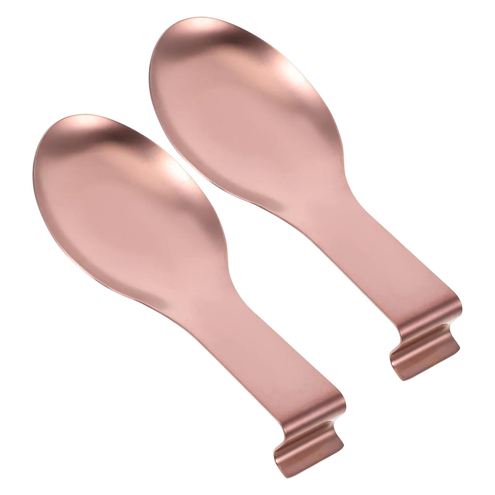 2Pcs Stainless Steel Spoon Rest Restaurant Grade Utensil Rest for Buffet Table Party Kitchen Counter Stove Top Cooking Tools