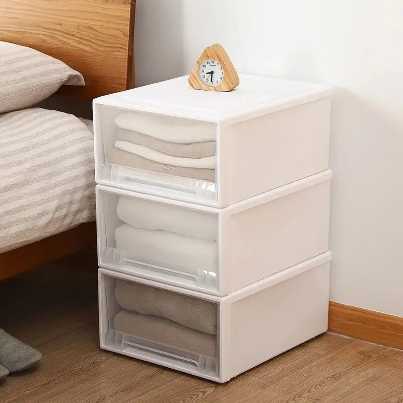 Drawer Storage Box 54L/35L/21L/13L/5L Large Capacity Clothes Underwear Socks Storage Box Wardrobe Storage Box Clothing Layered