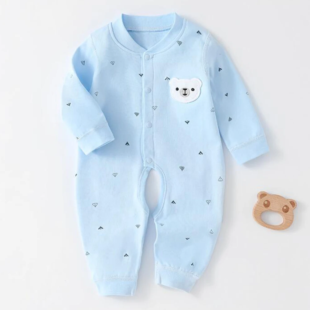 Baby Long Sleeve Jumpsuit For Girls Cotton Spring Autumn Winter Newborn Clothes Infant Rompers