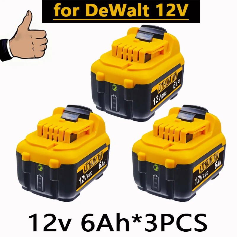 Voor DEWALT DW089LG 12V Laser Level batterij. Voor Dewalt 12V batterij DCB120 DCB124 DCD701F2 Elektrisch gereedschap/Laser Level