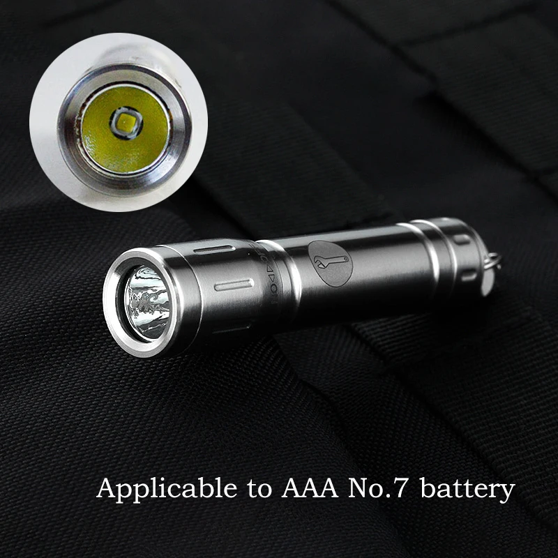 Titanium Mini Flashlight Rechargeable Small LED Portable Keychain Small Flashlight Portable EDC Gadget With Magnetic Force