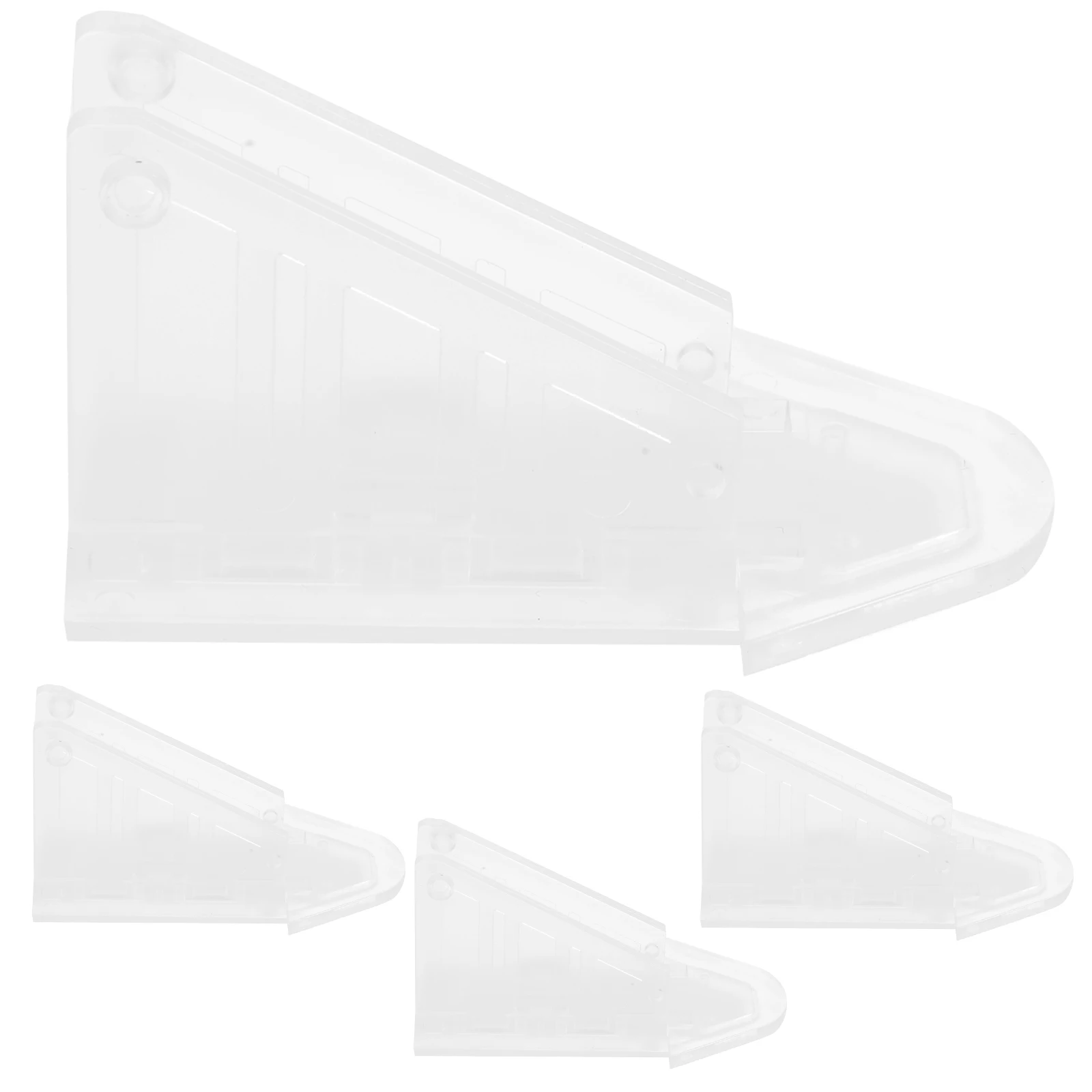 

4 шт., замок для раздвижной двери, окна, защита от детей, стекло из АБС-пластика, без винтов, простая установка, компактный, легкий, против открытия