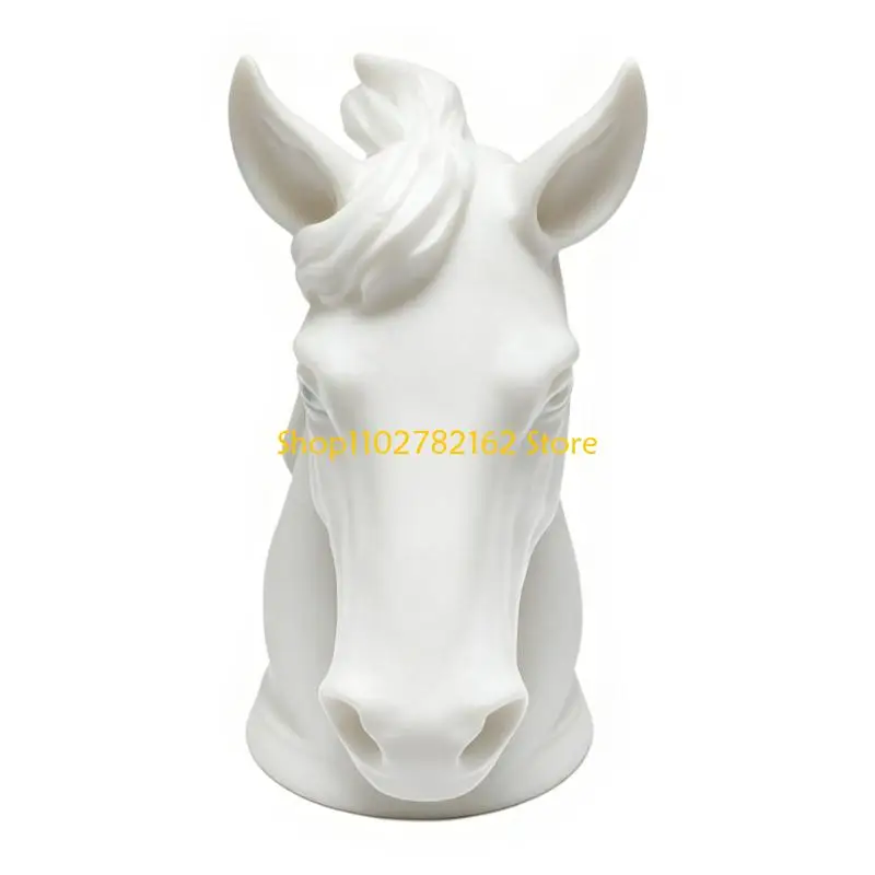 547B Trailer Hitch Decoration Caps Weatherproof Guard Modern Horse Head Design Trailer Hitch Cover Universal Protective Cover
