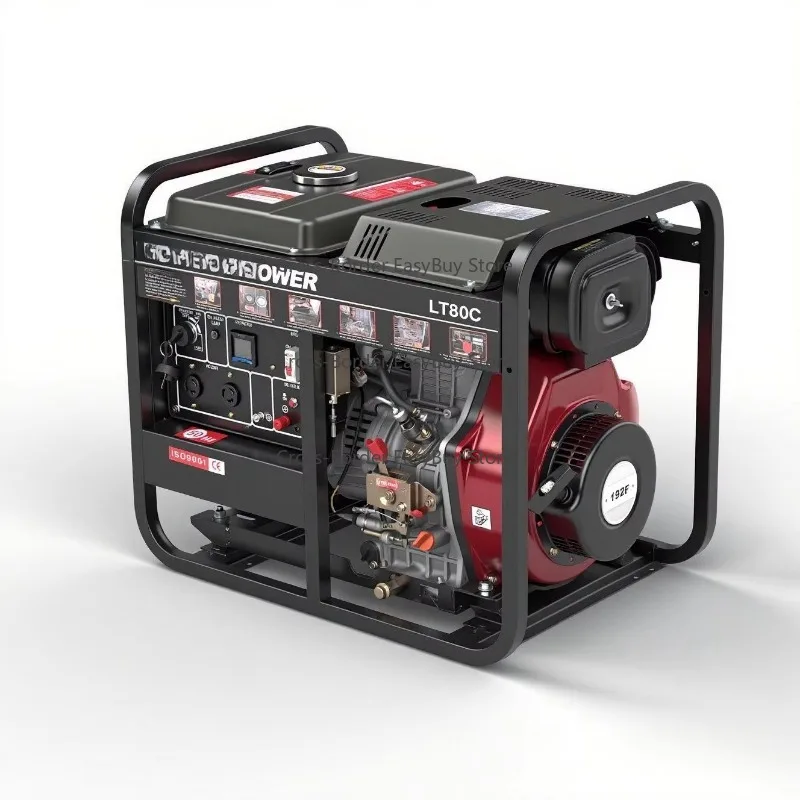 POWER Open Type Portable Dies-el Generator Auto Start 1/3 Phase 2KW 3KW 6KW 8KW 10KVA Good Price for Home Use