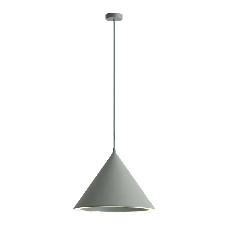 

Modern Minimalist Dining Room Chandelier Macaron Led Light Creative Color Cone Decorative Light Bedroom Bed Sheet Head Lamps