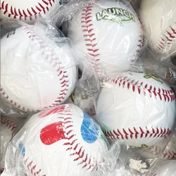 Grupo de pelota de béisbol hecho a mano para entrenamiento de juegos al aire libre, espuma sólida suave de PVC, hinchable, grupo de pelota hinchable de 9 pulgadas y 3 piezas para exteriores