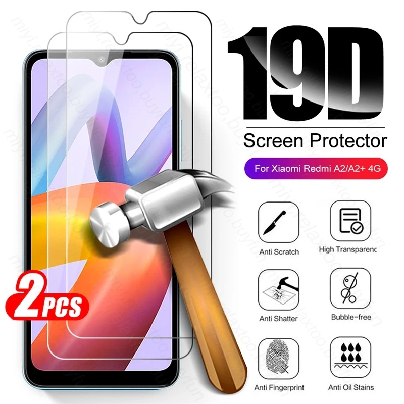Закаленное защитное стекло с полным покрытием для Xiaomi RedmiA2 Redmi A2 Redmy Readmi A 2 Plus A2Plus A2 + 2A, 2 шт.
