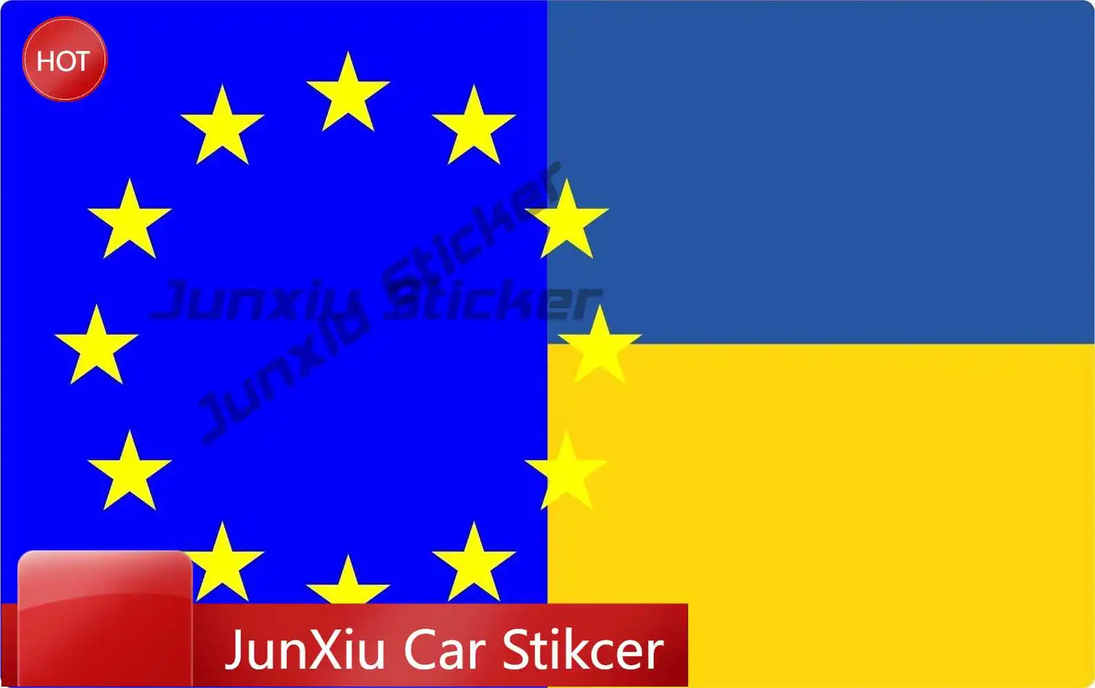 Autocollants en vinyle, drapeau de l'ukraine, pour fenêtre de voiture, pare-chocs, mur, ordinateur portable, Antifa, guerre, paix, amour, unité, imperméabilisation, décoratifs