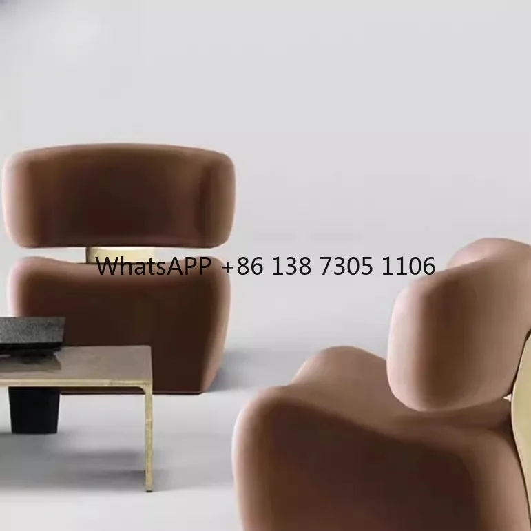 Wabi Sand Wind Luie enkele bank Metalen vrijetijdsfauteuil Eenvoudige moderne woonkamer Creatieve bank