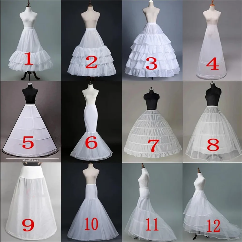 New Petticoat Crinoline Slips Hoop Skirt Vintage Underskirt for Gown Dress Many Styles for Bridal Wedding