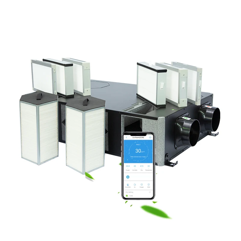 Smart Erv Wall Mounted Recuperator Exchange Heat System Energy Recovery Ventilation