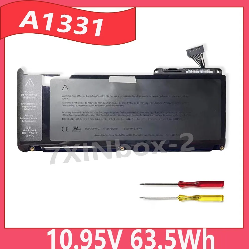 

Аккумулятор A1331 10,95 В, 63,5 Втч для Apple MacBook 13,3 дюйма A1342, только для конец 2009 г. и середины 2010 г. Unibody MC207LL/A MC516L/A