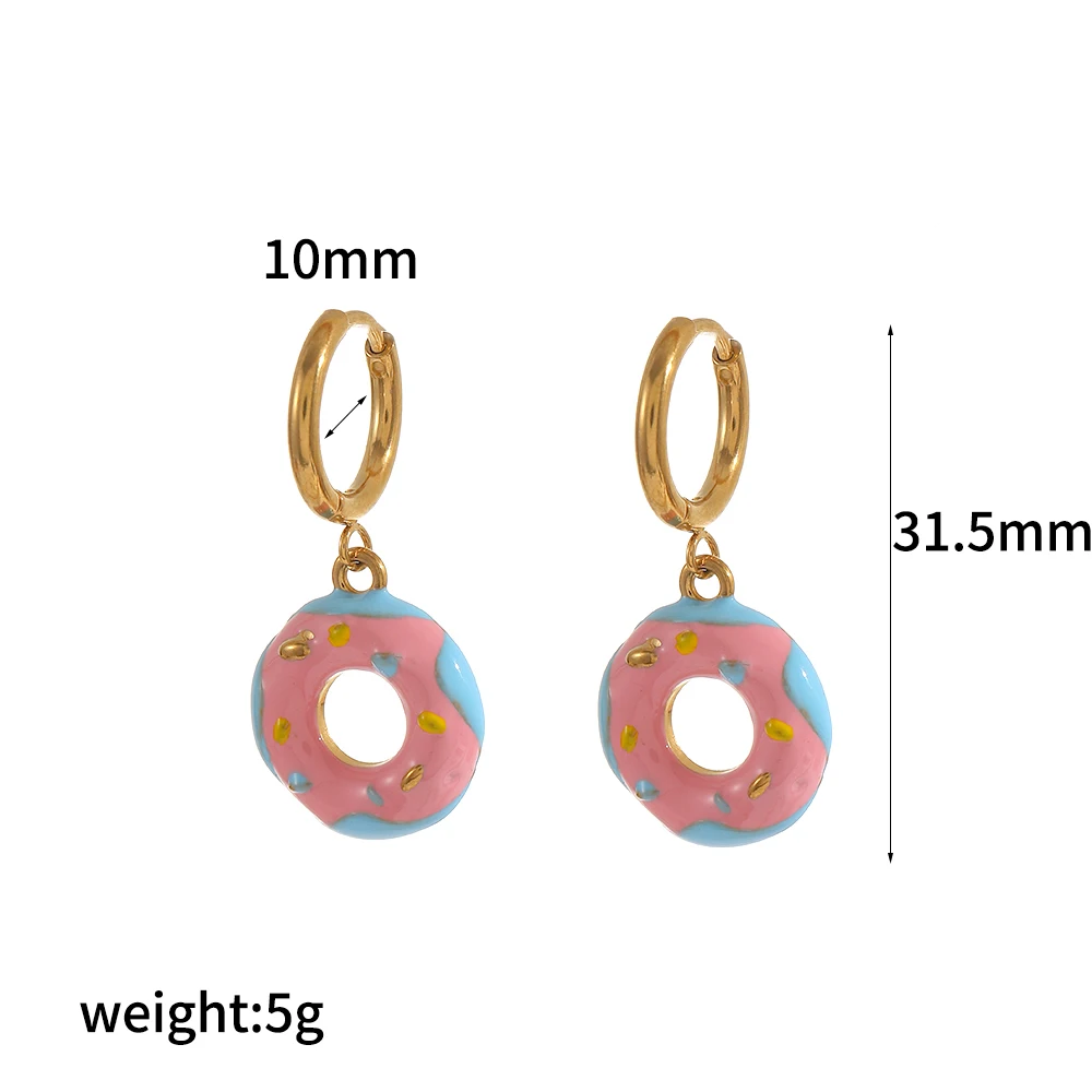 Modische Persönlichkeit Edelstahl-Ohrringe Damen Emaille Chili-Pfeffer-Kirsche Schmuck DIY Niedliche Accessoires – Detail 7