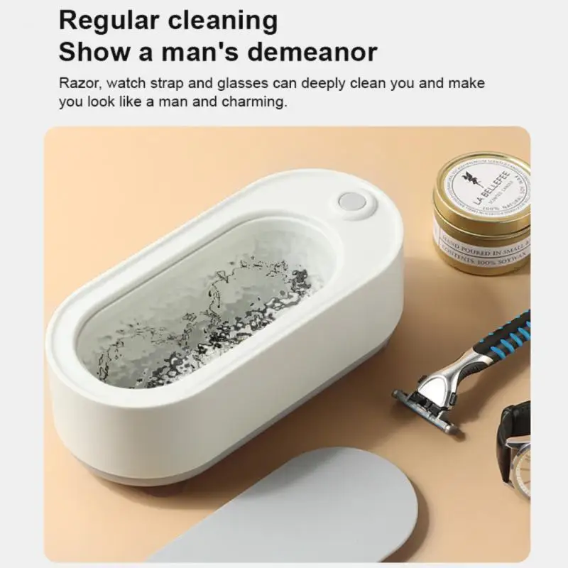 Ultrasonic Glasses Denture Cleaner Bath For Multifunctional Watches Contact Lens Teeth Electric Makeup Jewelry Razor Cleaner