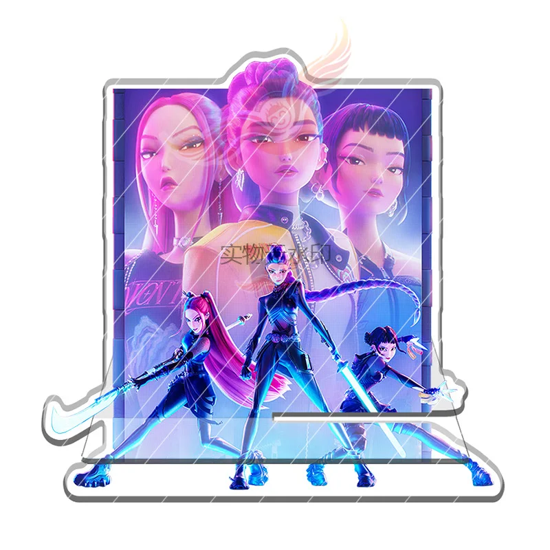 Kpop Demon Hunters Kawaii Zoe Rumi Mira Saja Boys Superstar Akrylowy Stojak na Telefon Komórkowy Stojak Ekspozycyjny na Zdjęcia Tablica Reklamowa Prezent