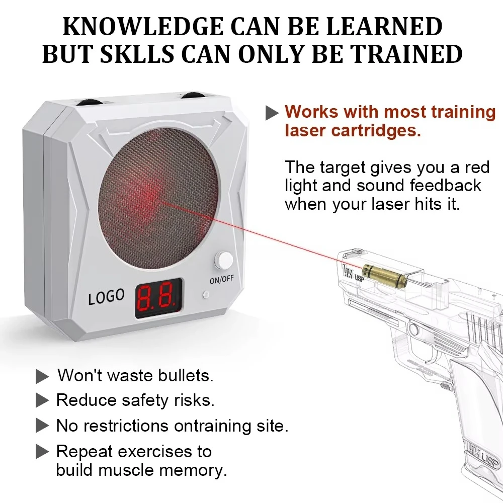 Electric Laser Shooting Target, Infrared Induction Electronic Scoring Target for Laser Gun Practice Training