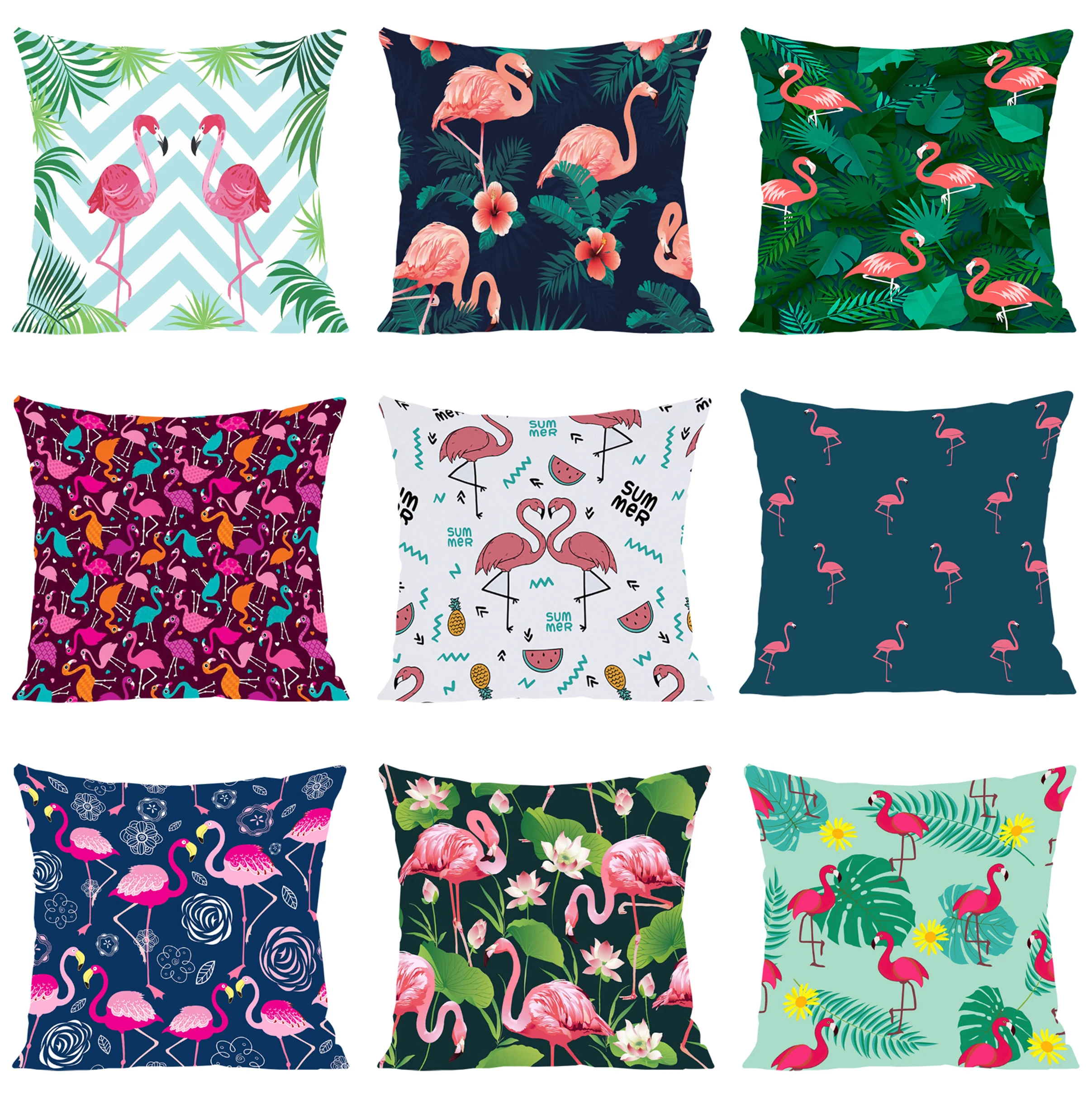 

Nordic Style Flamingos Luxury Cushion Cover for Living Room Cushions Decorative Pillow Cover 45x45 Aesthetic Room Decoration