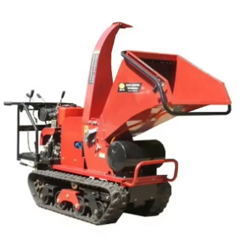 Self Feeding Branch Crusher Machine 420cc  Engine Wood Chipper