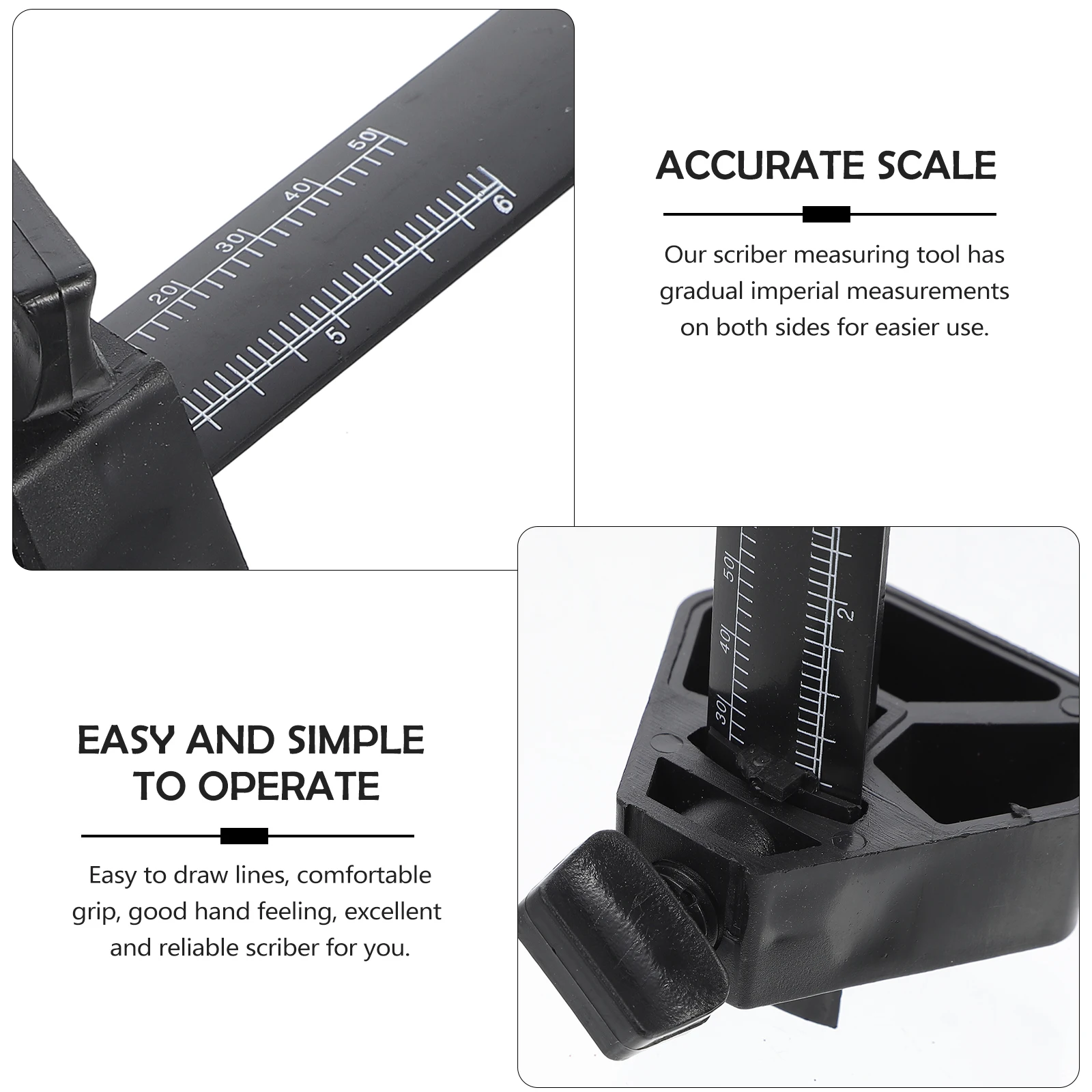 

Adjustable Woodworking Marking Gauge Scriber Tool Carpentry Measuring Scale Ruler Supplies Parallel Manual Scriber For