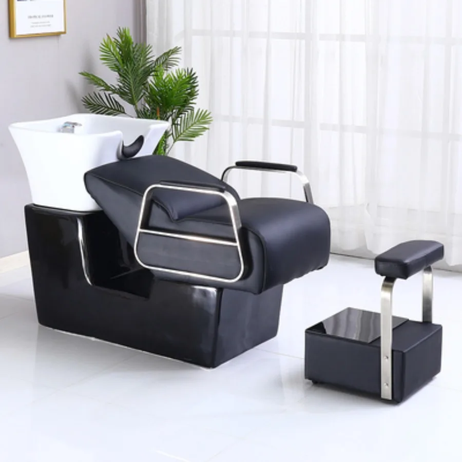 

Head Spa Bed Shampoo Chair Basin Salon Hair Hairstylist Shampoo Chair Reclining Mobile Potable Relaxing Relaxing Salon Furniture