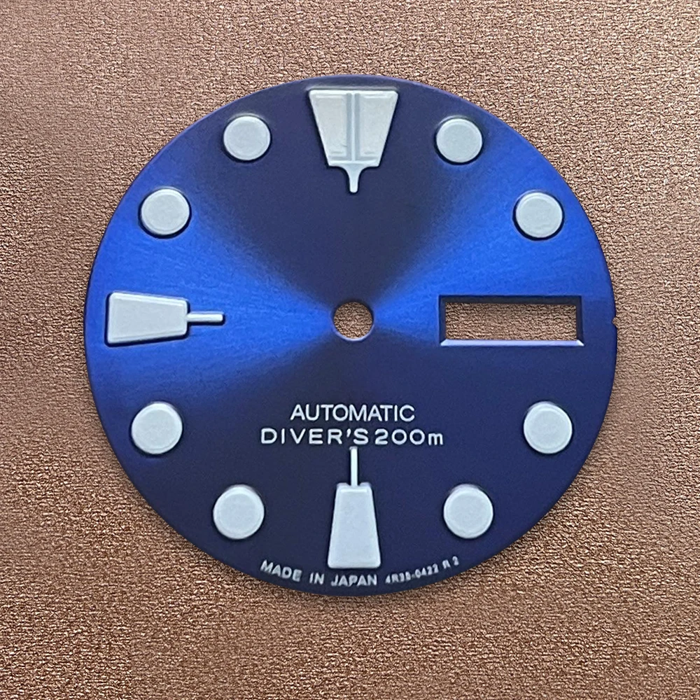 28.5 مللي متر S شعار SKX007 الطلب مناسبة لحركة NH36/4R36 الأخضر مضيئة أمة الله/ماتي جودة ساعة تعديل الملحقات