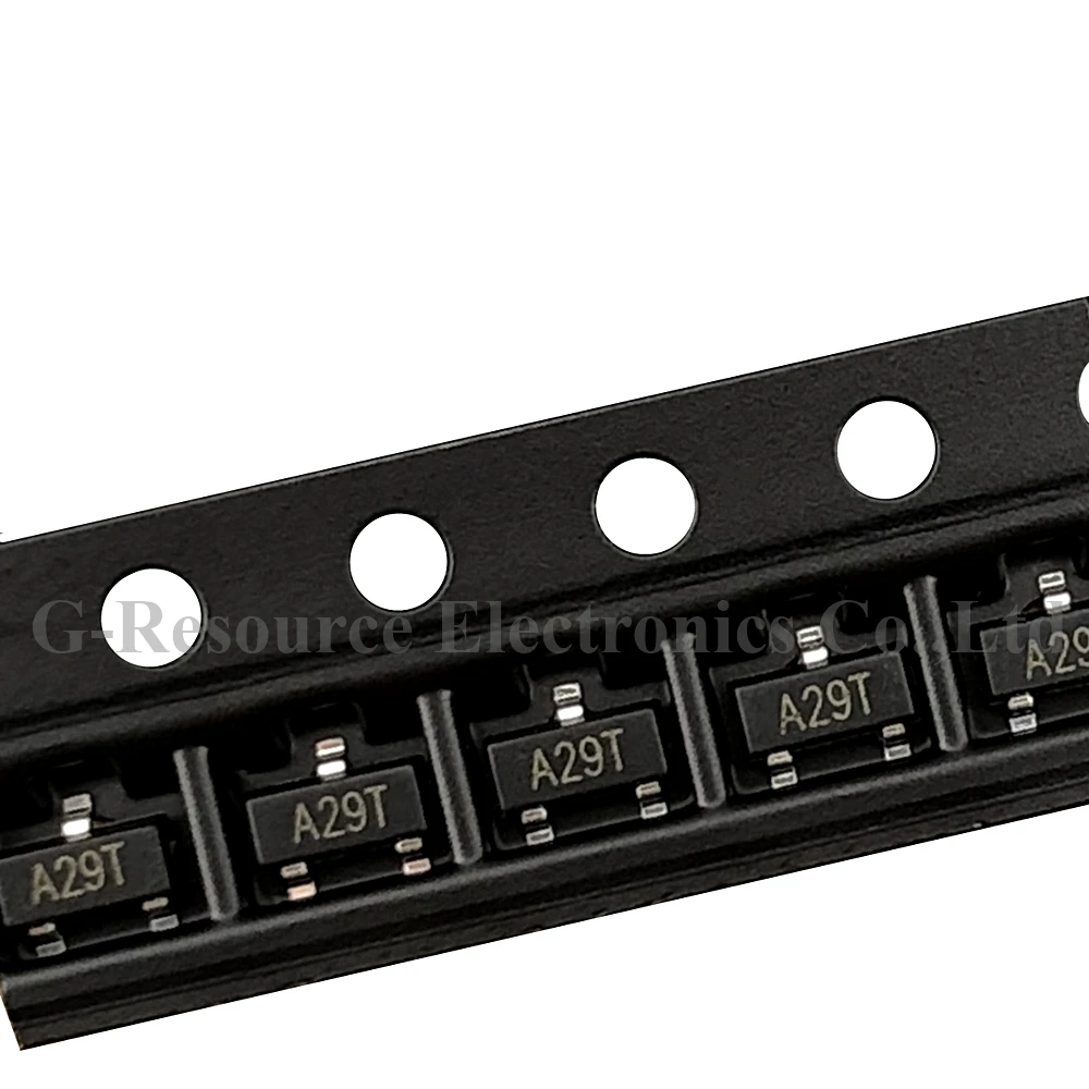 (100pc) AO3402 A29T SOT-23 P Channel MOSFET -30V -4A Low RDS(on) High Speed Switching Transistor