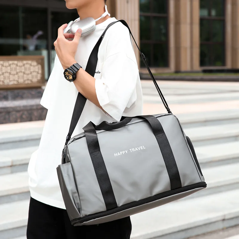 

Large Capacity Waterproof Travel Bag Clothes Storage Bag Yoga Fitness Bag Sturdy Handcraft Suitable for Outdoor Sports