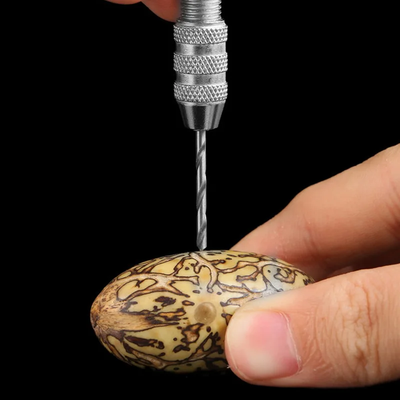 Mini taladro Manual de 0,8-3,0mm, herramienta rotativa para carpintería, broca helicoidal Manual, tornillo de banco para reparación de relojes, pasador de relojero