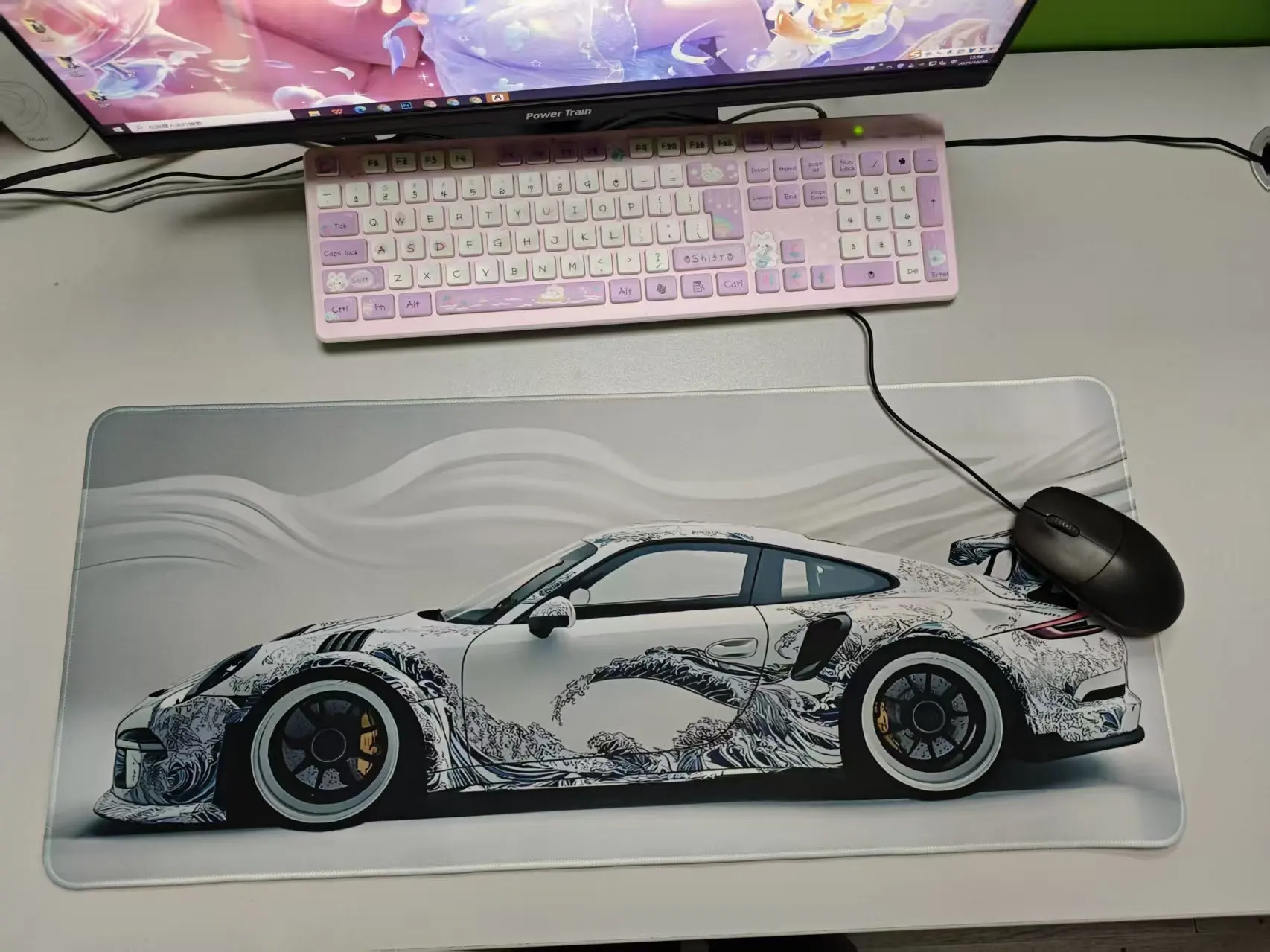 

Игровые аксессуары Коврики для мыши Автомобили Волна Большой коврик для мыши Компьютерная мышь Клавиатура Настольный коврик Настольная настройка Геймер Настройка Украшение