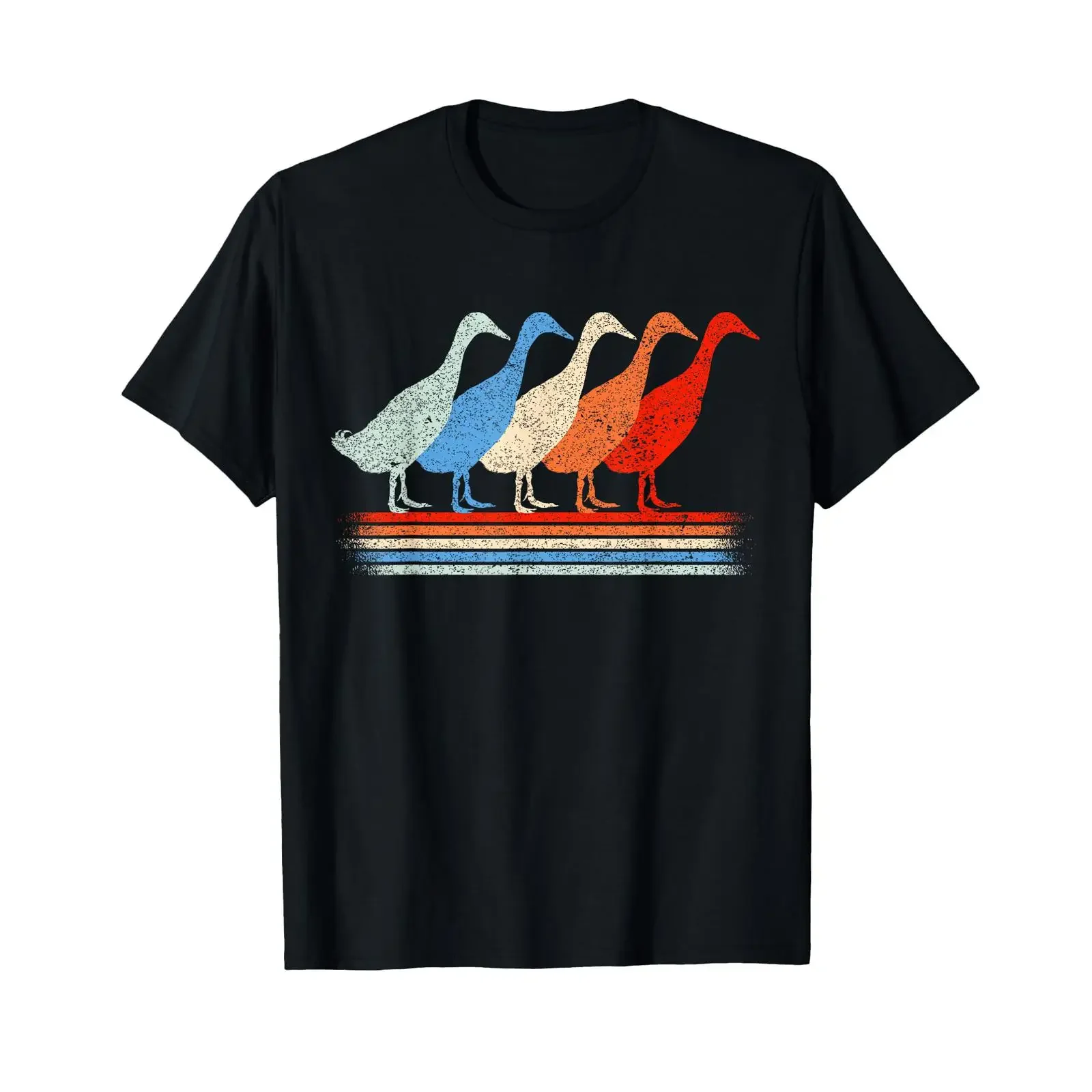Runner Duck Lovers Running Ducks T Shirt vintage Washed fashion streetwear Top For Everyday Wear Slightly Versatile Unisex