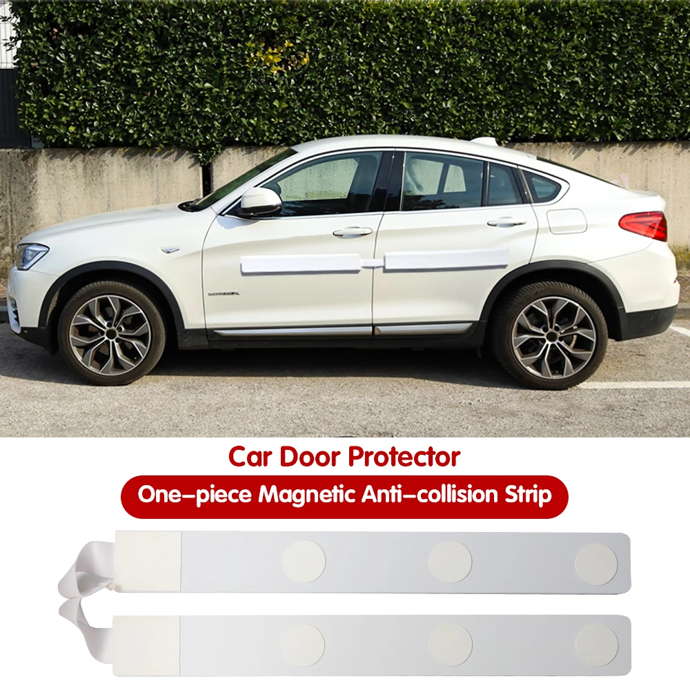 Folding Connected Style Car Door Protector Magnetic Body Side Anti-collision Protection Strip Sticker Decoration Accessories