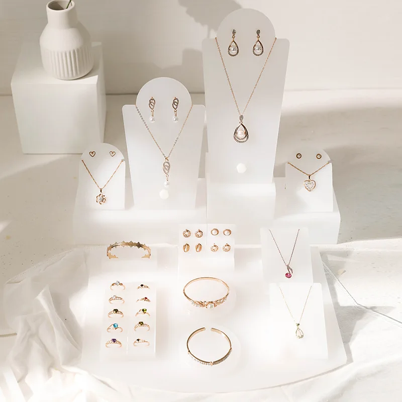 

Acrylic jewelry display stand ring stud earrings necklace pendants bracelet storage display stand home counter display stand