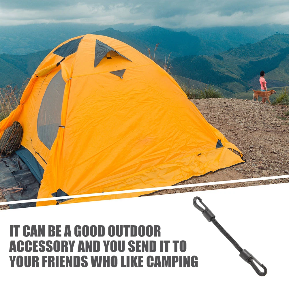 

3pcs Elastic Hook Rope Outdoor Camping Supplies Kayak Tie Down Strap Portable Bungee Cords Hooks Boat Accessories