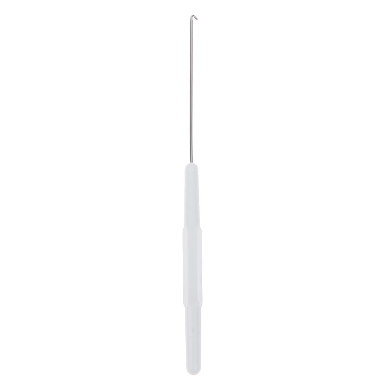 New Portable 1Pc White Thin Knitting Crochet Hook Tool for Reparing Knitting Machine Handle Weave Craft Sewing Tools