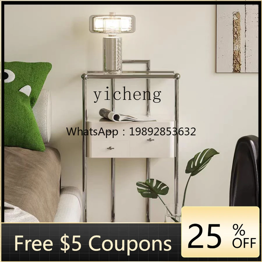 

AA simple ins Bauhaus bedside dresser double high cabinet bedside table multi-functional cabinet