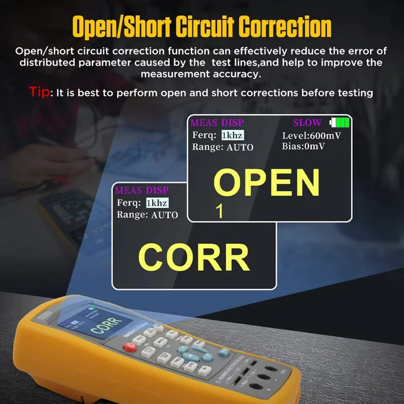 Handheld LCR Digital Bridge Capacitance Inductance Resistance Tester Professional Tester Meter Multi Continuously Adjustable