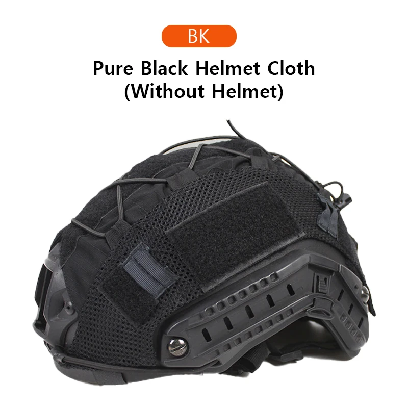 1 pz Tactical Helmet Cover per Fast MH PJ BJ casco Airsoft Protector Cover accessori ciclismo casco Net con cavo elastico