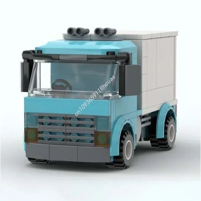 109 قطعة MOC صندوق شاحنة المدينة نموذج اللبنات العمارة اللعب تجميع DIY بها بنفسك هدية الكريسماس التعليم الطوب الاطفال عيد ميلاد