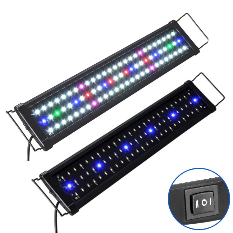 

Fish Tank 6w 12w 18w 26w 30w Led Aquarium Lights Cheap Arm Week Aqua Wall Mounted 120cm Full Spectrum Microgreen Aquarium Light