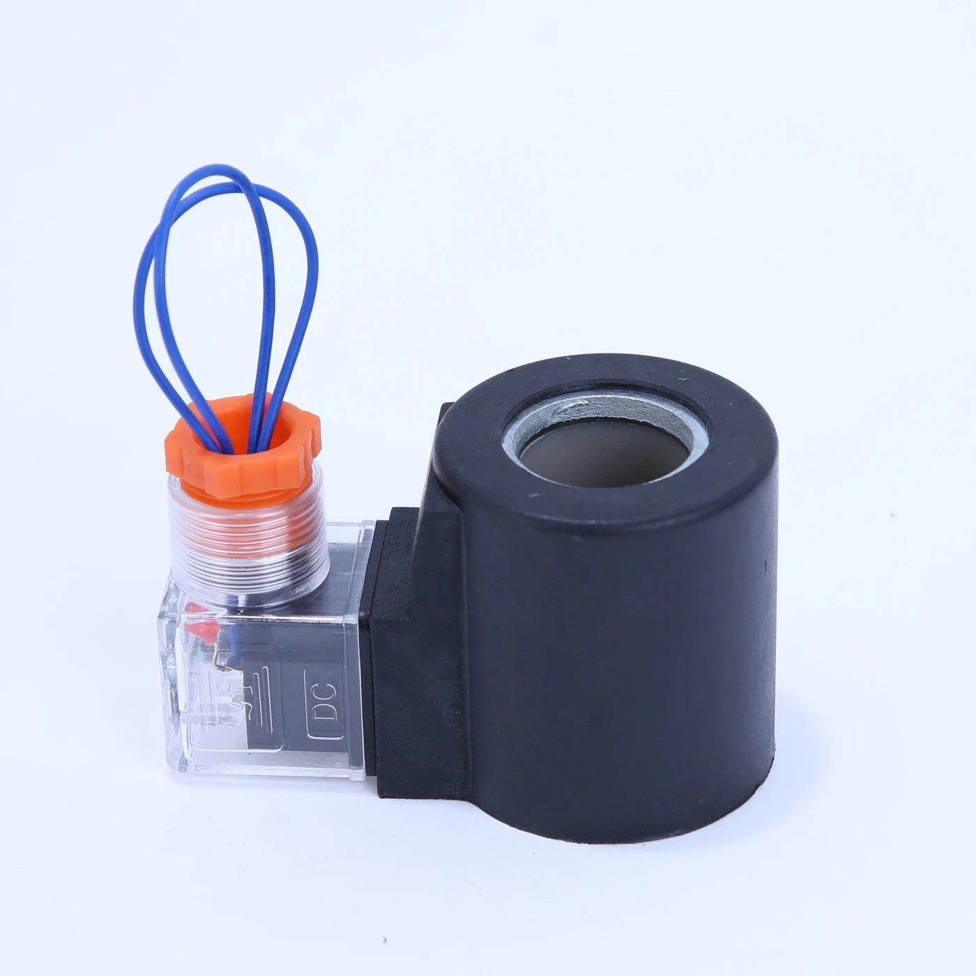 Threaded Plug-In Solenoid Valve Coil for 13mm 14 16mm Hole with Wire Electromagnet DC12/24V AC220V - Height Specification