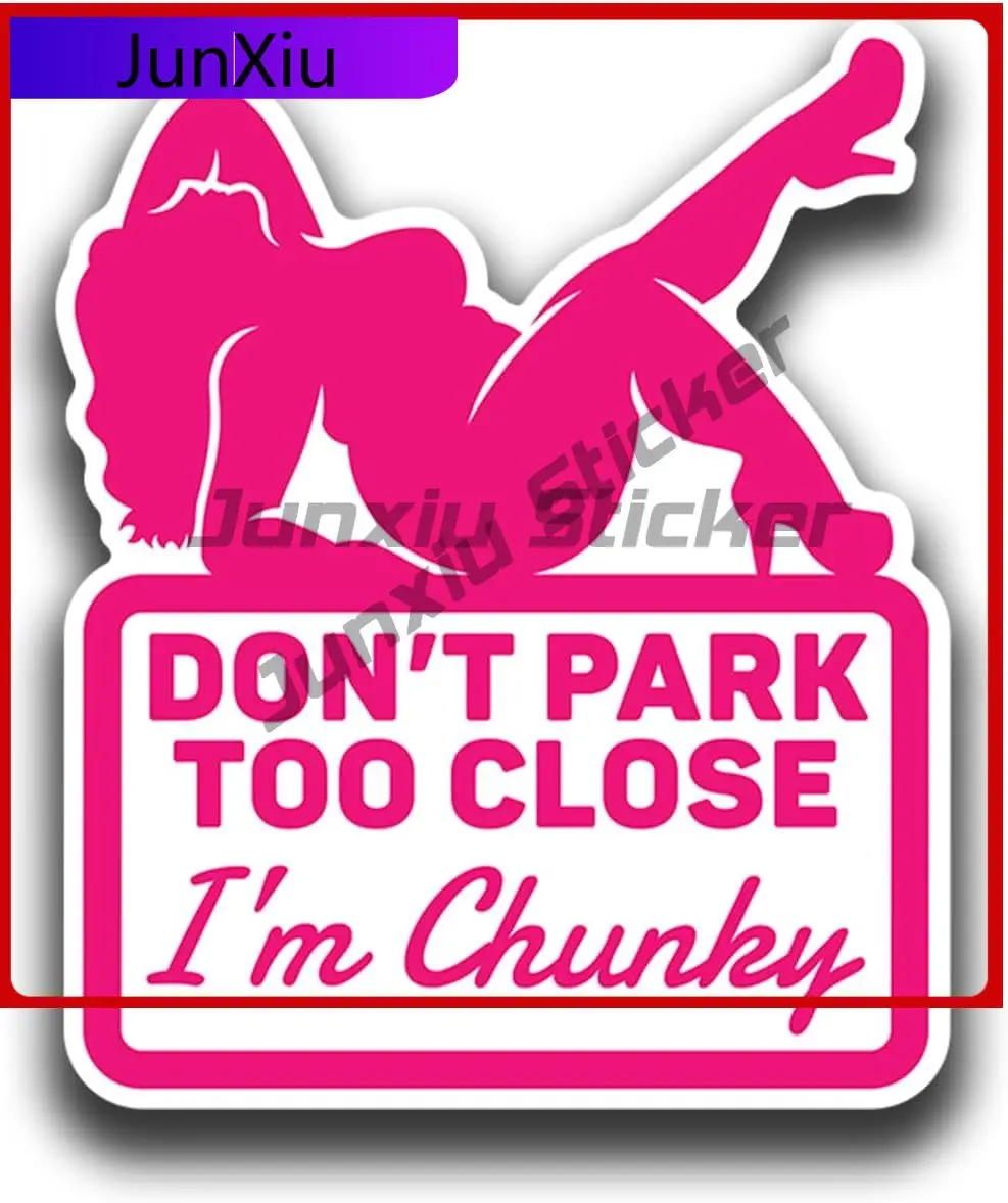 

Don't Park Too Close Unique Car Laptop Window Bumper Waterproof Vinyl Decal Gift Retro Trendy Cool Aesthetic Unique Aesthetic