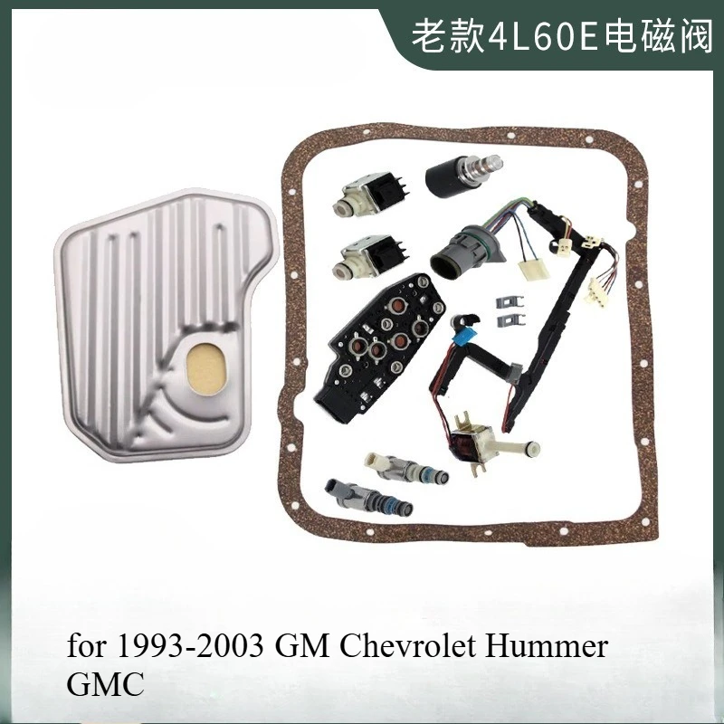 

4L60E 4L70E 24212327 10478120 24227747 Transmission solenoid valve wire harness set 8 pcs for 1993-03 GM Chevrolet Hummer GMC