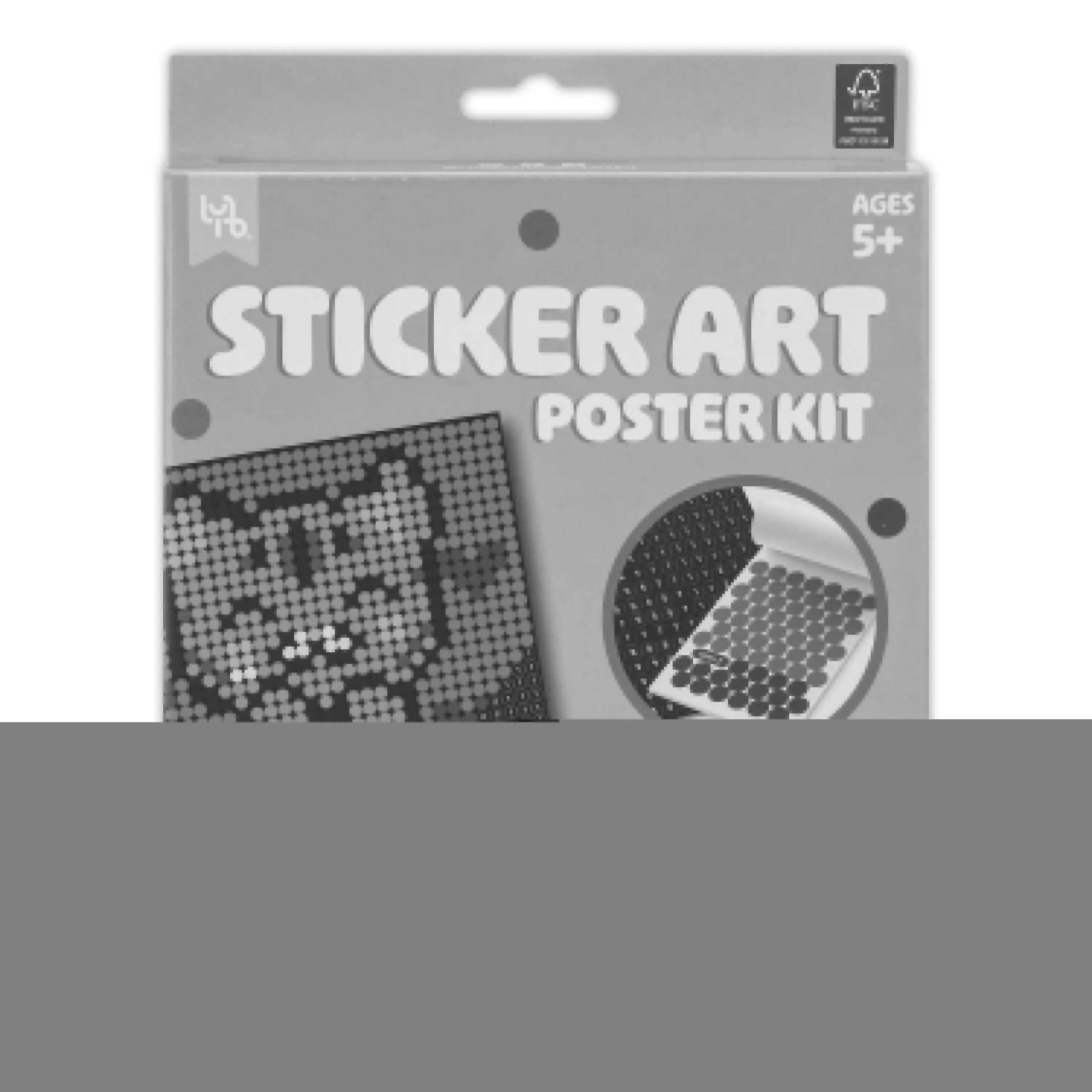 Bicycle Cat Sticker by Number Art Kit