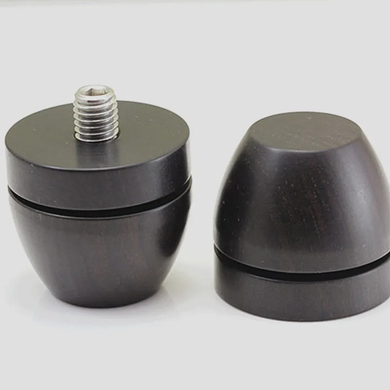 

Premium Ebony Anti-Vibration Feet with Stabilizing Spikes & M8 Mounts for Hi-Fi Speaker/Amplifier Racks