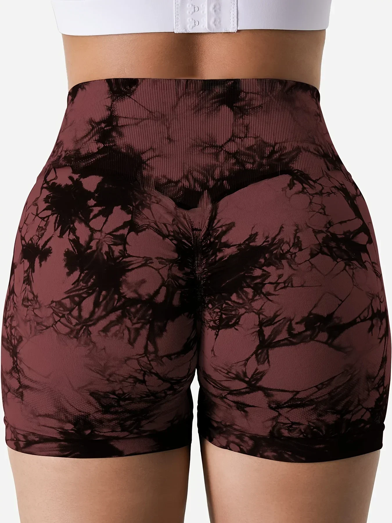 CZGUKE Women's high stretch fitness pants tight fitting cycling exercise yoga shorts breathable high waisted shorts 3-piece set - Image 6