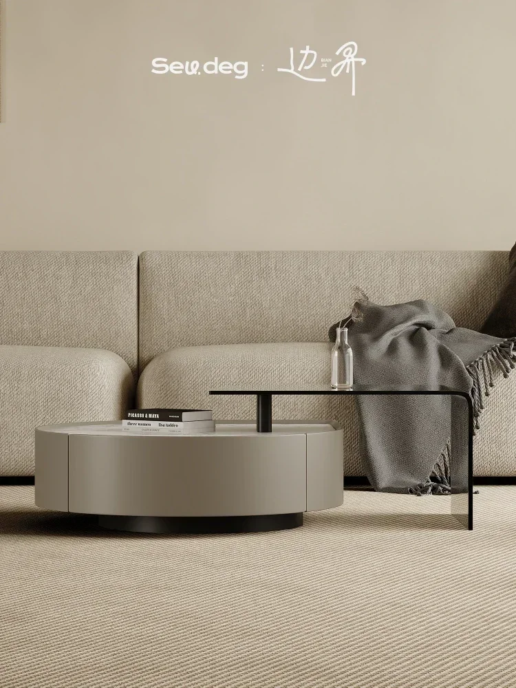 TAO Living Room Home Special-Shaped High-Grade Light Luxury Modern Retractable Tea Table