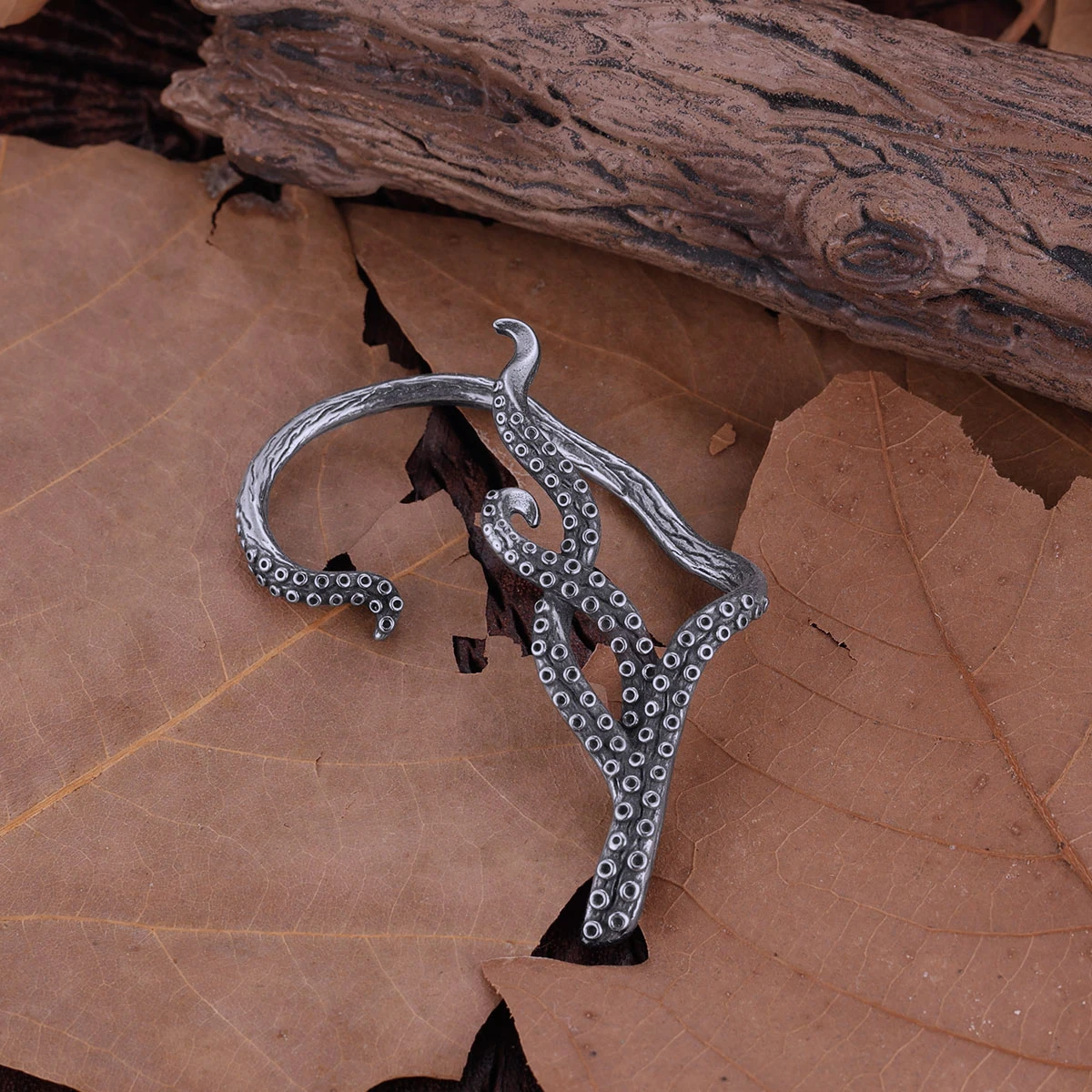 Stainless Steel Imitation Octopus Foot Clip Earring Fashion Women Personality Non-piercing Elf Ear Cuff Jewelry Wedding Gift