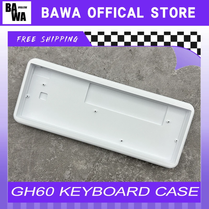 Gh60 Aluminium Alloy Keyboard Case 60% Custom Cnc Gaming Mechanical Keyboard Kit Wooting 60he  Mojo60 Xr60 Computer Customized